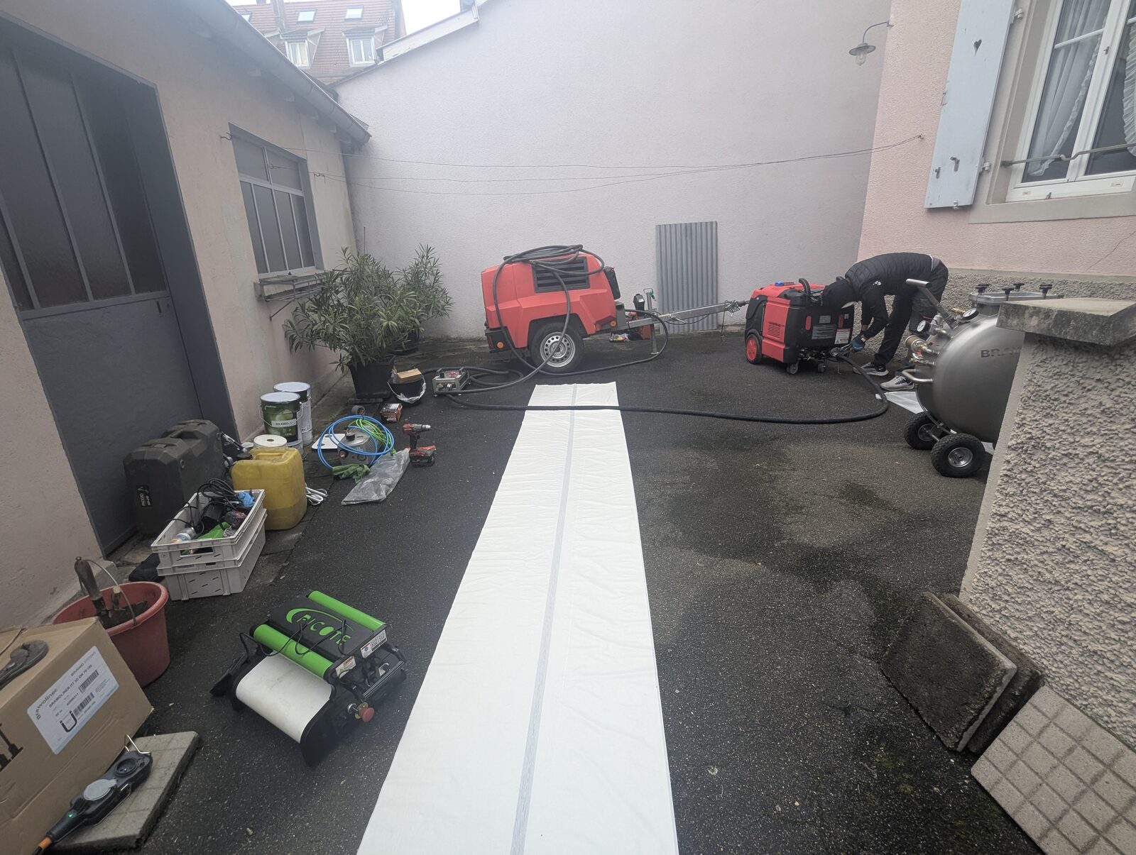 Tambour d'inversion professionnel pour chemisage